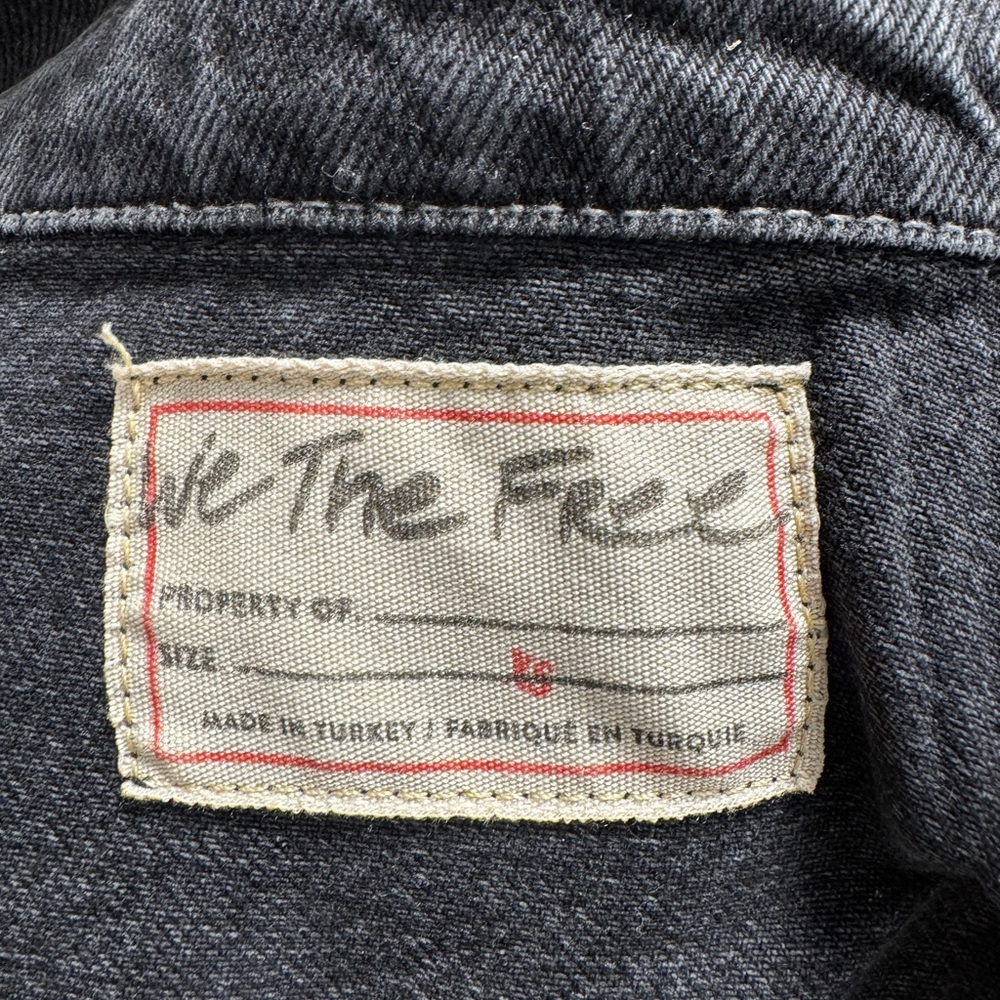 We The Free Charcoal Jean Jacket size XS - Picture 3 of 3